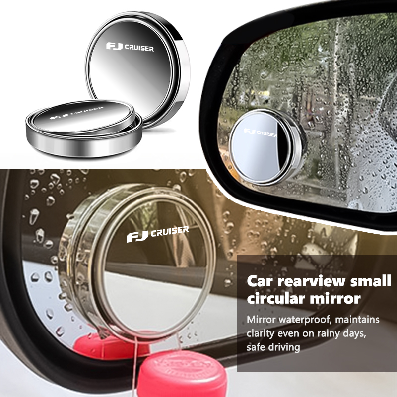 Car Blind Spot Mirror - トヨタ車用調整可能360度回転式 ° 回転式ブラインドスポットリバースミラー FJクルーザー プラド150 V8
