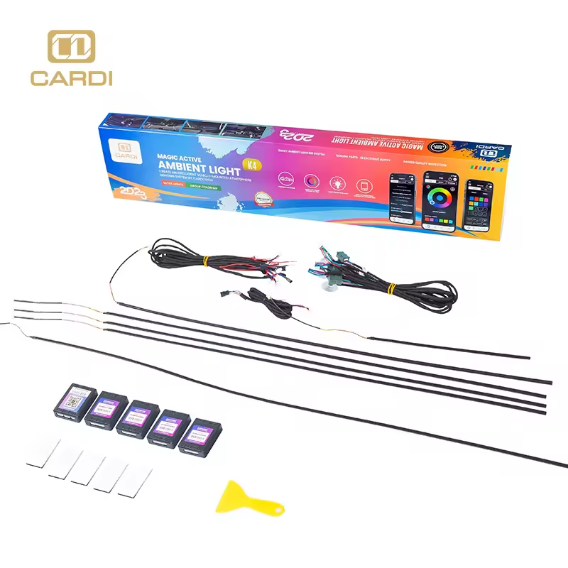 Led Interior Ambient Light - K4 18 1 フルカラーネオンLEDインテリアストリップ ユニバーサル64 RGBアンビエント照明