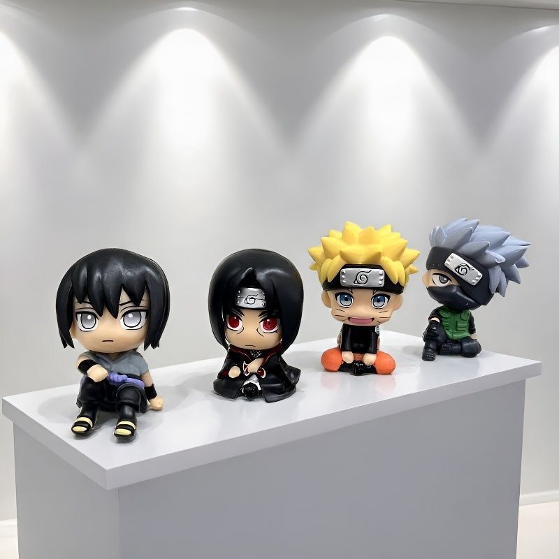 Car Accessories Toy - ナルト漫画かわいいフィギュアモデルカワイイ2Dちび人形車飾りオフィスデスクトップディスプレイおもちゃアニメグッズ卸売