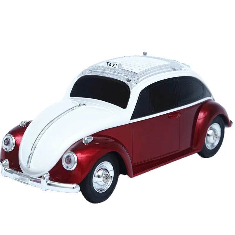 Car Accessories Amazon - レトロなワイヤレスBluetoothラジカセ,車の形をしたミニスピーカーフォン,ハンズフリー,Tfサポート,USB, FMラジオ,フェイククラシック,モデリング,モデル
