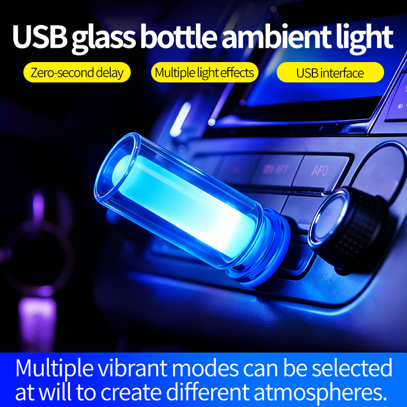 Car Accessories Gift Ideas - RGB LEDアンビエントライト 10モード プラグアンドプレイ USB 車内アクセサリー