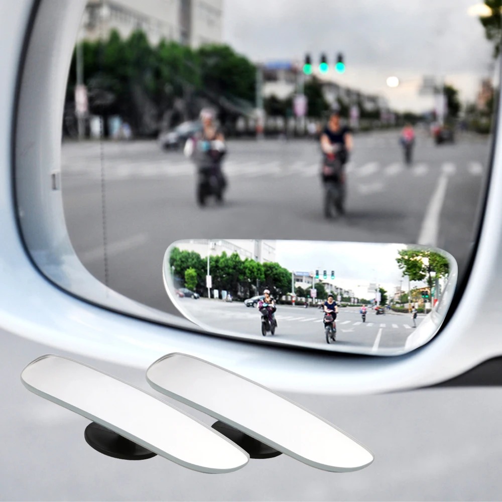 Car Blind Spot Mirror - 車用広角バックミラー クリアスリムブラインドスポットリバースガラス凸面リアビューミラー 駐車ミラー SUV車用 2個セット