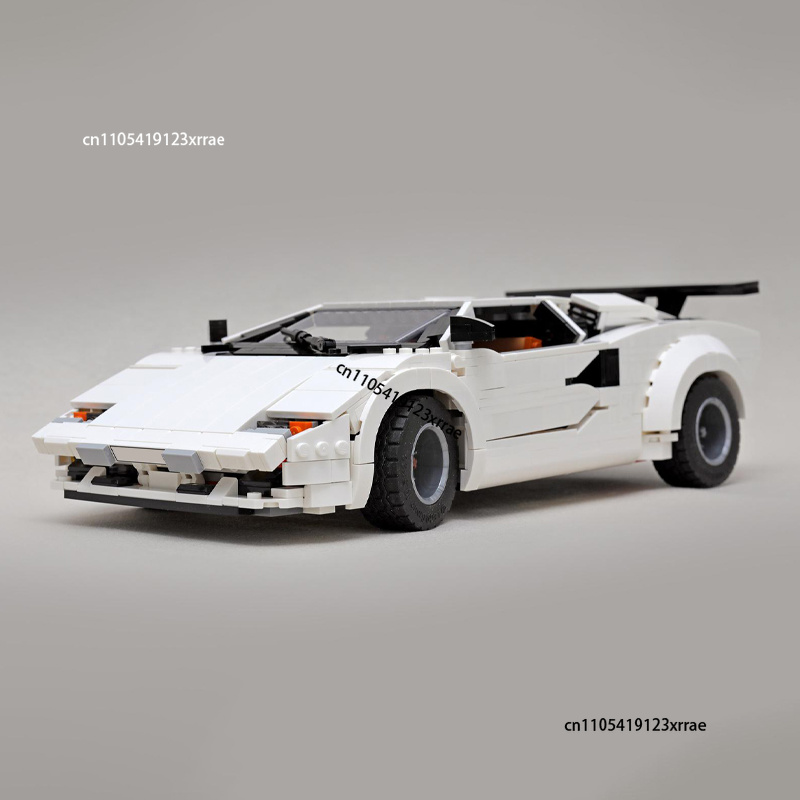 Car Accessories Gift Ideas - 新しいスポーツクーペカウンタックシティチャンピオンズスーパーカービルディングブロックDIY MOCアイデアロードスターブリッククリスマスおもちゃの車ギフト誕生日