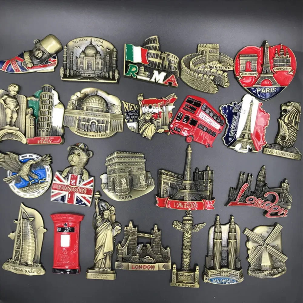 Car Accessories Dubai - 家の装飾冷蔵庫マグネット冷蔵庫金属米国アラスカヨークパリイタリアロンドン郵便局英国ドバイベルギーイスラエルステレオ
