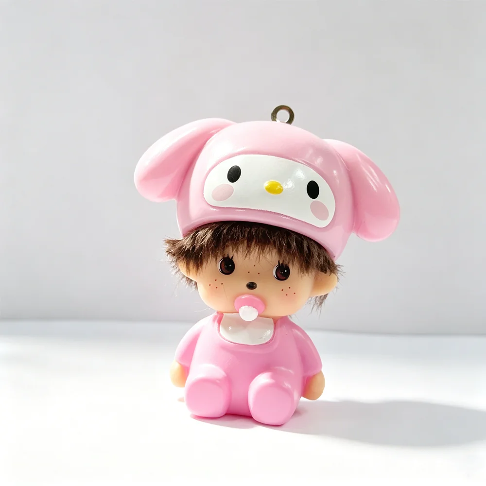 6個入りのかわいいハローキティとモンチッチのドールキーチェー - Car Accessories Gift Ideas のレビューと価格