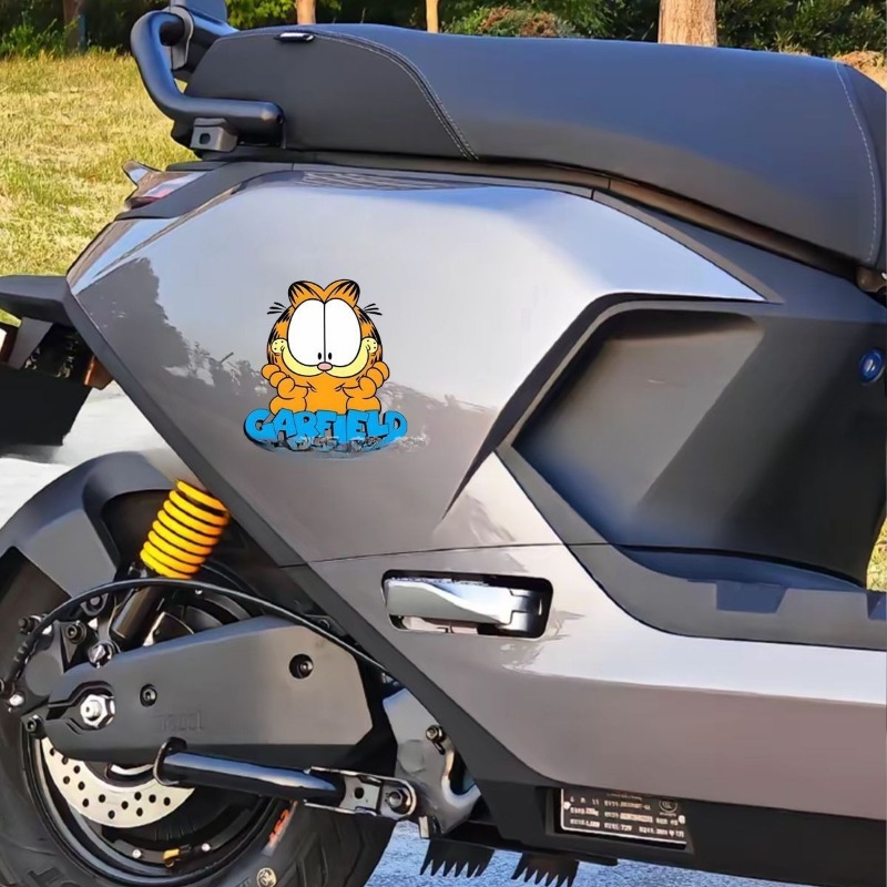 クリエイティブな漫画風のかわいいガーフィールドの車用ステッカ - Car Accessories Toy のレビューと価格