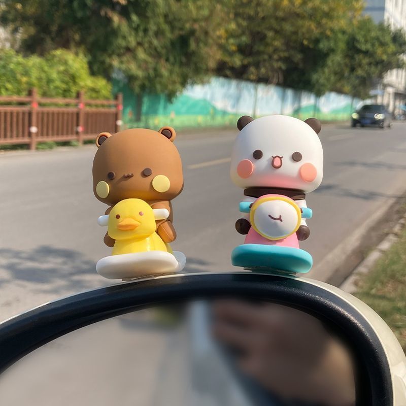 Yier Bubu スプリングスイングフィギュア かわいい漫 - Car Accessories To Buy のレビューと価格