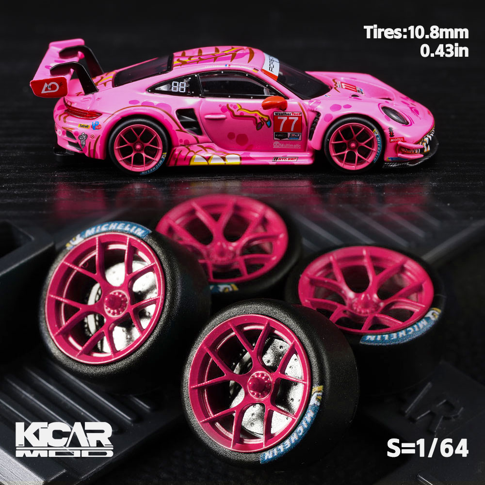 1/64モデルカーホイール、ゴムタイヤ、ダイナミックベアリン - Car Accessories To Buy のレビューと価格