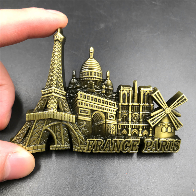 冷蔵庫用の3D金属ステッカー,家の装飾,france,par - Car Accessories Dubai のレビューと価格
