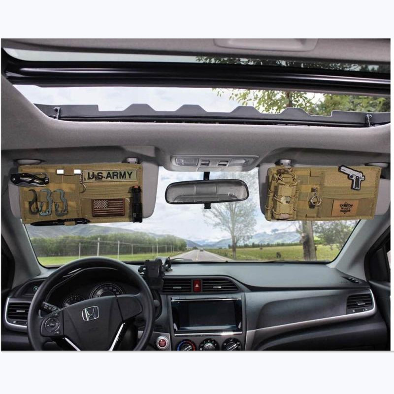 戦術的な多機能車用サンバイザー収納バッグスポーツレジャーモー - Car Accessories For Elderly のレビューと価格