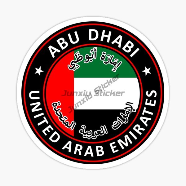 UAE ドバイ円形国旗エンブレムとバッジオートバイ車の窓デカ - Car Accessories Dubai のレビューと価格