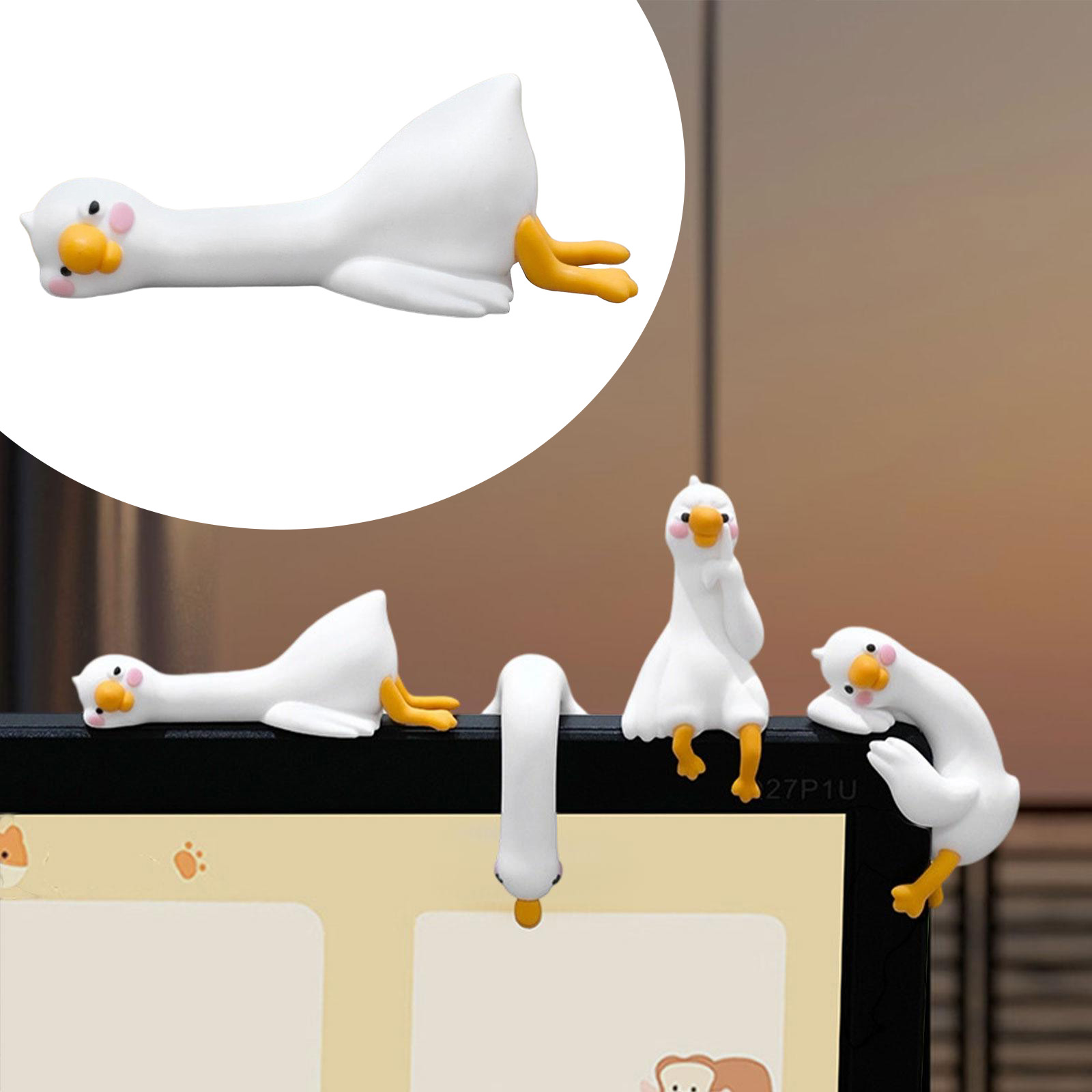 かわいい3Dアヒルの置物 ミニ樹脂製アヒルオーナメント 車内 - Car Accessories Gift Ideas のレビューと価格