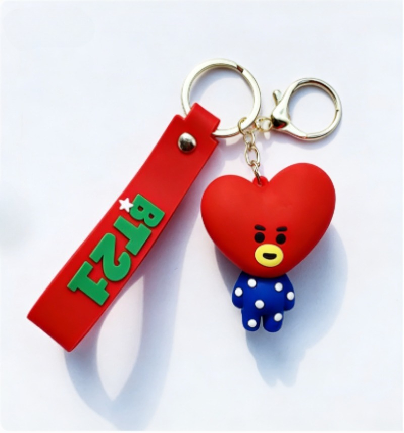 新しいBT21コヤRJシューキークッキータタチミーマンキーホ - Car Accessories To Buy のレビューと価格