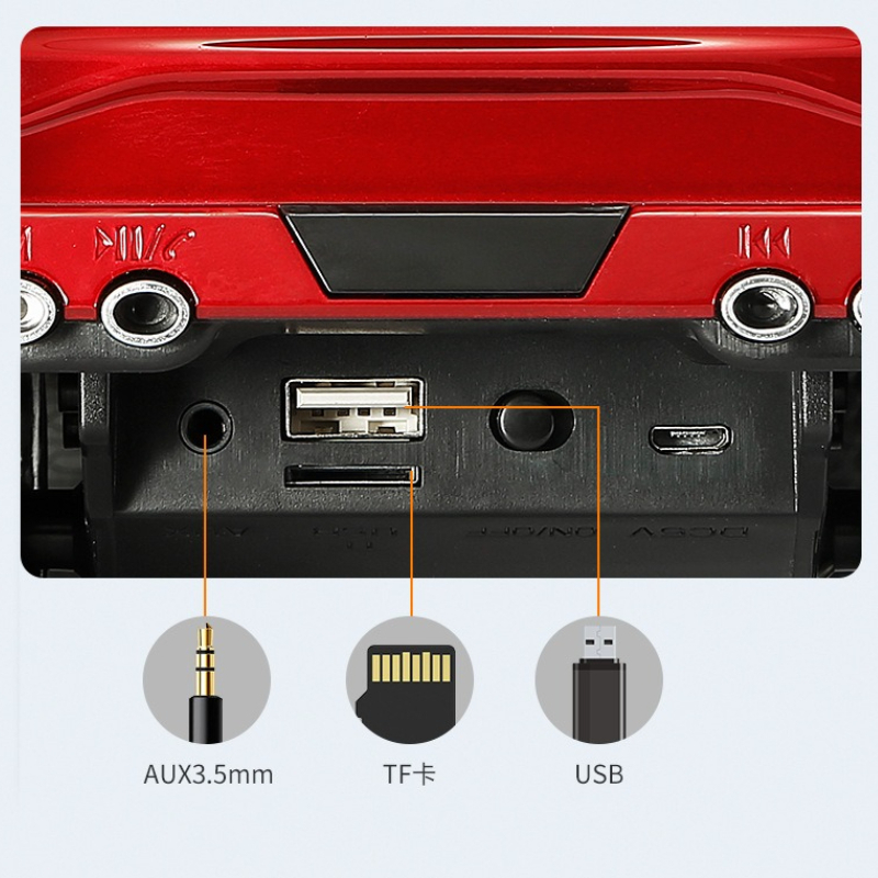 車載用Bluetoothスピーカー 充電式ワイヤレスサブウー - Car Accessories Amazon のレビューと価格