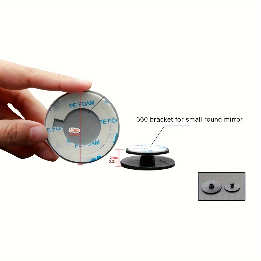 2個セット 車用バックミラー 丸型ミラー 反射式 死角調整可 - Car Blind Spot Mirror のレビューと価格