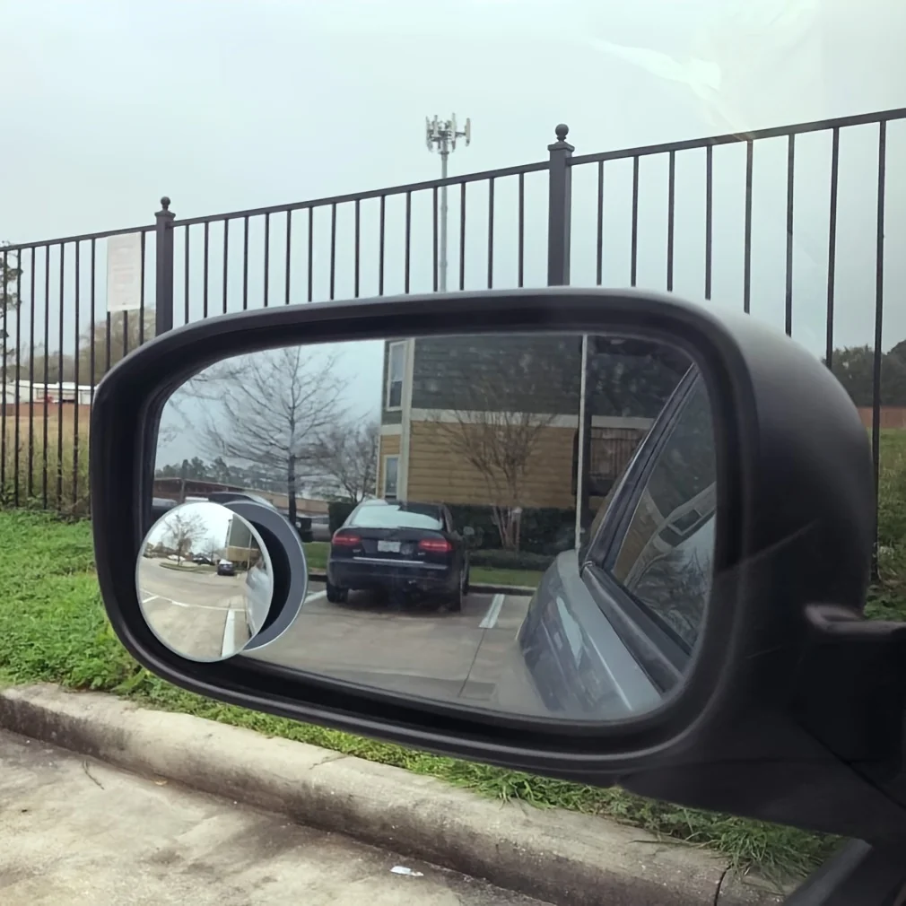 2個セット 車用バックミラー 丸型ミラー 反射式 死角調整可 - Car Blind Spot Mirror のレビューと価格