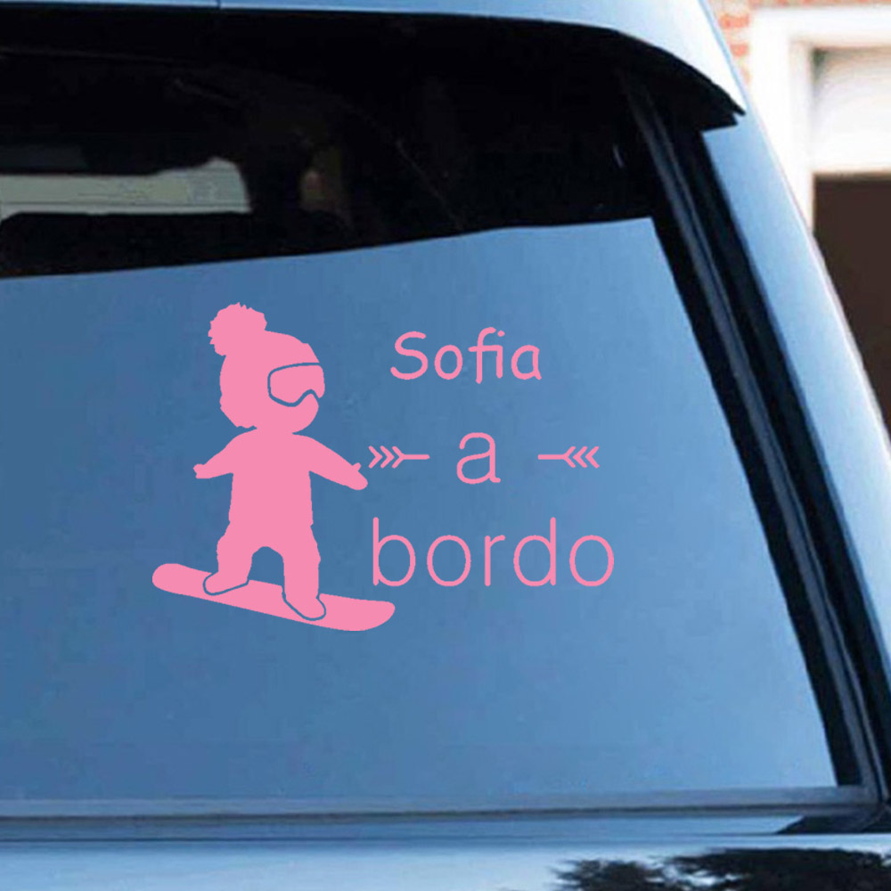 1pc ビニールベビーボルドカラフルな自動車ステッカー車のス - Car Accessories Toy のレビューと価格