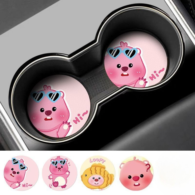 ルーピー・クリエイティブ・カートゥーン・カーコースター 男の - Car Accessories To Buy のレビューと価格