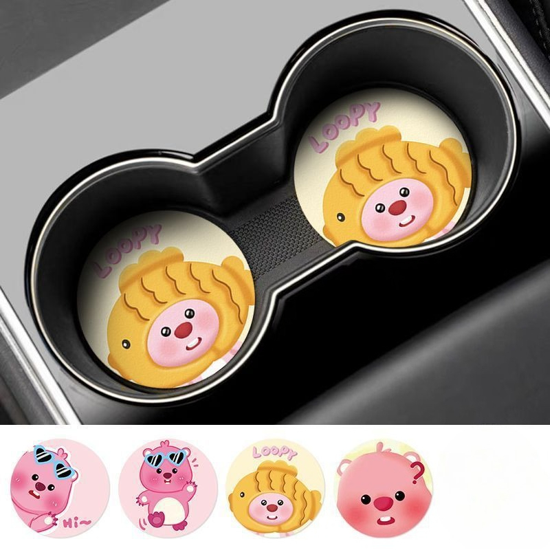 ルーピー・クリエイティブ・カートゥーン・カーコースター 男の - Car Accessories To Buy のレビューと価格