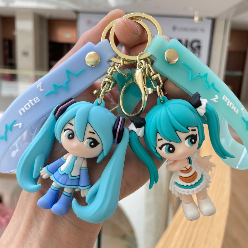 初音ミクキーホルダー新しいクリエイティブ漫画とかわいいファッ - Car Accessories To Buy のレビューと価格