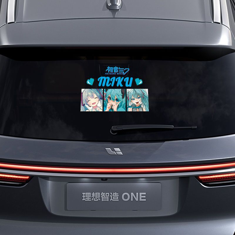2026年新作クリエイティブ初音ミクアニメ反射ステッカー、車 - Car Accessories Toy のレビューと価格