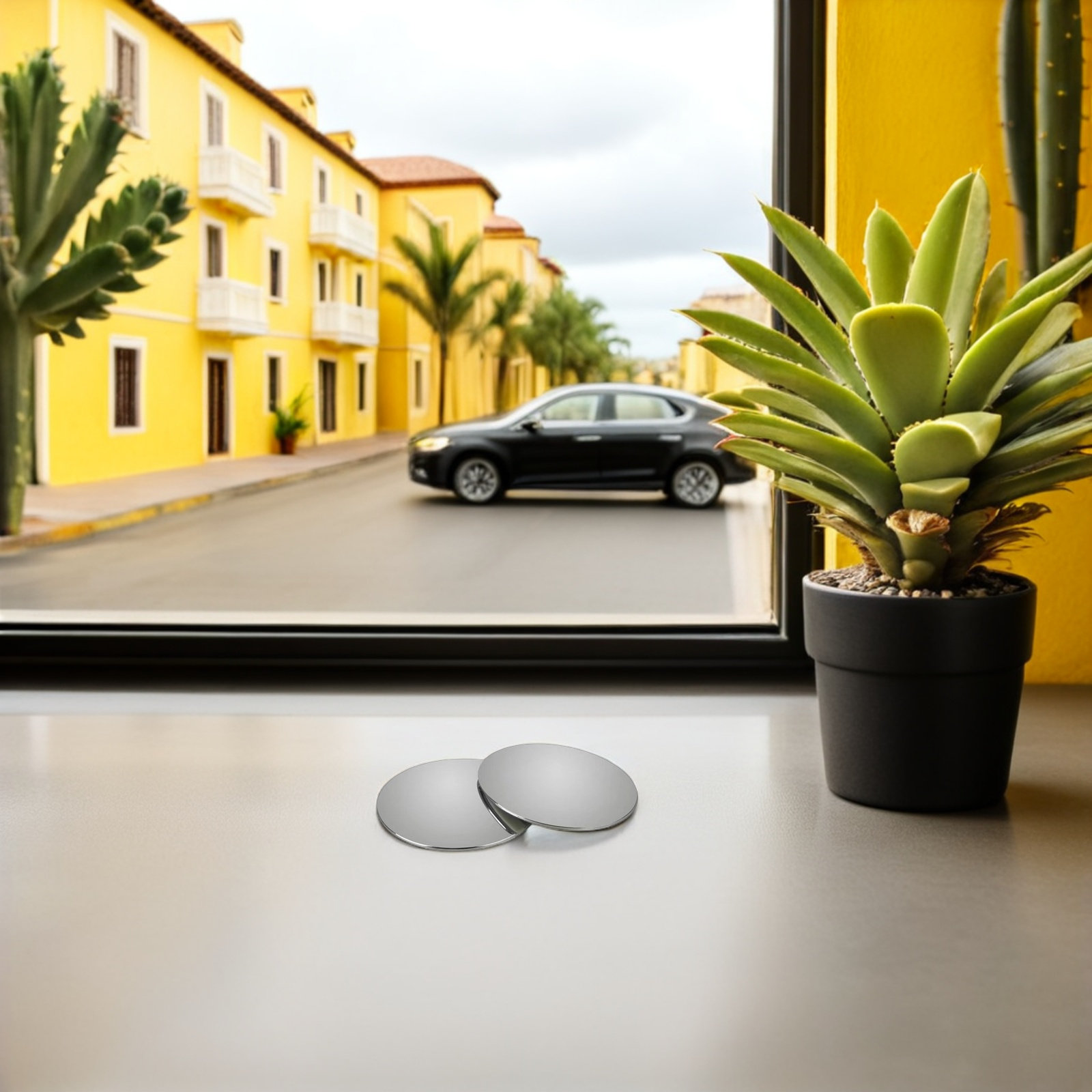10個セット、死角を解消する車用ミラー、ミニフレームレス凸面 - Car Blind Spot Mirror のレビューと価格
