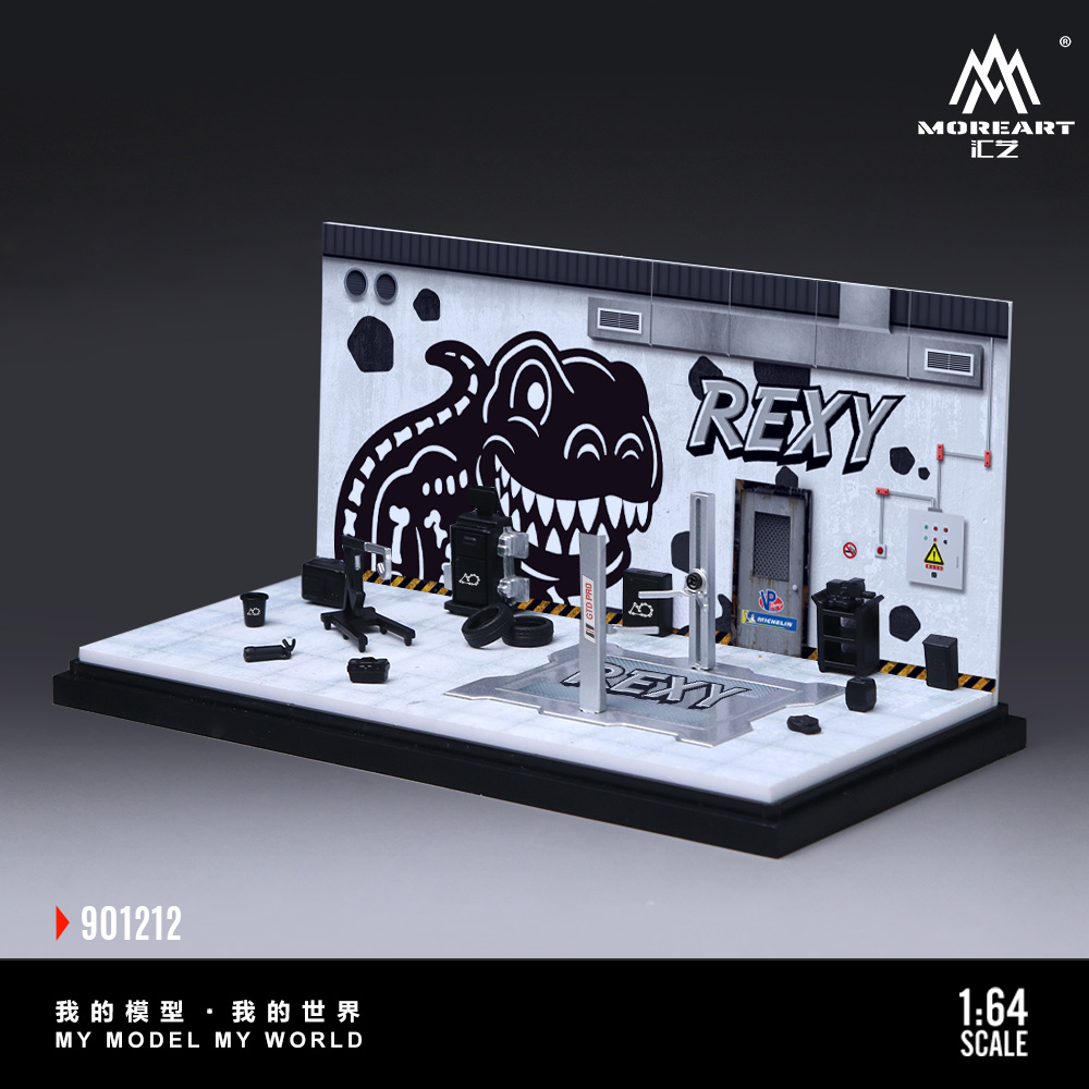 MoreArt 1:64 ガレージ修理工場ジオラマ 特別カス - Car Accessories Toy のレビューと価格