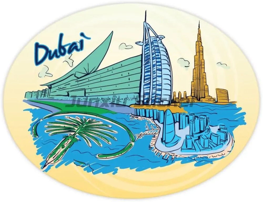 ドバイ国旗ビニールオートバイカースタイリングラップトップルー - Car Accessories Dubai のレビューと価格