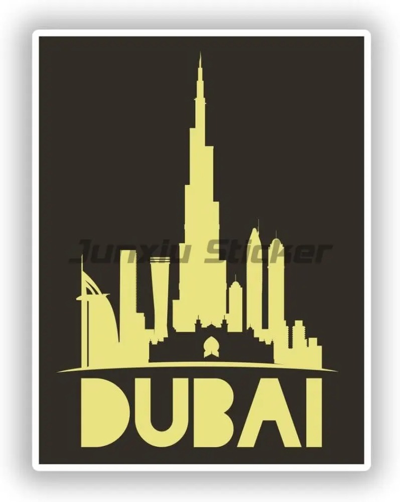 ドバイ国旗ビニールオートバイカースタイリングラップトップルー - Car Accessories Dubai のレビューと価格
