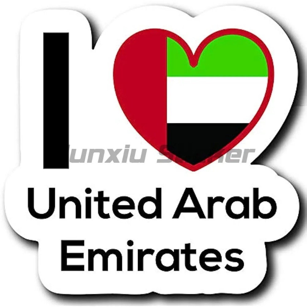 ドバイ国旗ビニールオートバイカースタイリングラップトップルー - Car Accessories Dubai のレビューと価格