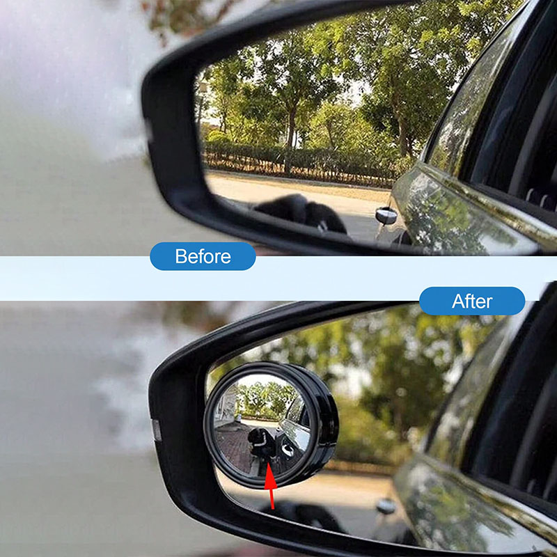 2PCS凸面死角ミラー、360度 °   調整可能なHD広角 - Car Blind Spot Mirror のレビューと価格