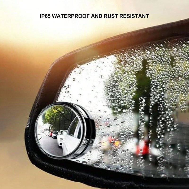 2PCS凸面死角ミラー、360度 °   調整可能なHD広角 - Car Blind Spot Mirror のレビューと価格