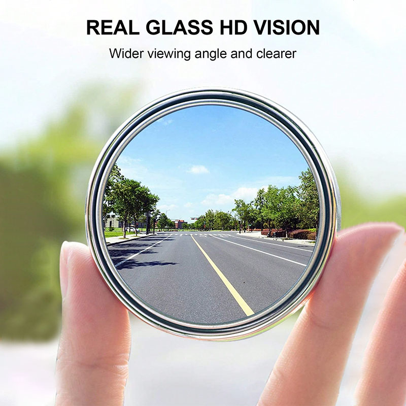 2PCS凸面死角ミラー、360度 °   調整可能なHD広角 - Car Blind Spot Mirror のレビューと価格