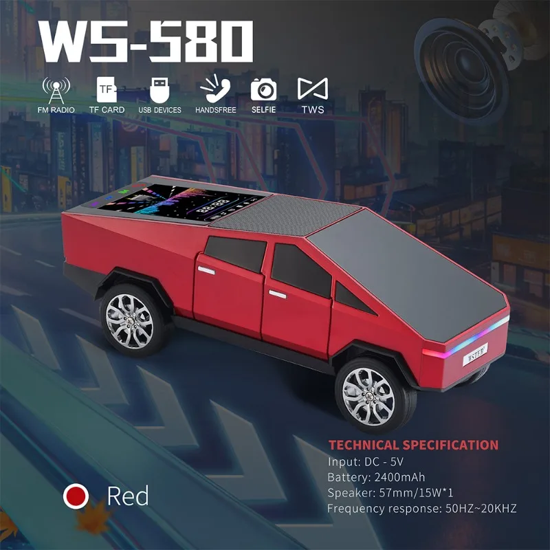 WS-580 ワイヤレス Bluetooth スピーカー車の - Car Accessories Amazon のレビューと価格