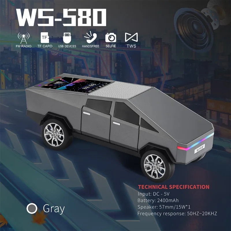 WS-580 ワイヤレス Bluetooth スピーカー車の - Car Accessories Amazon のレビューと価格