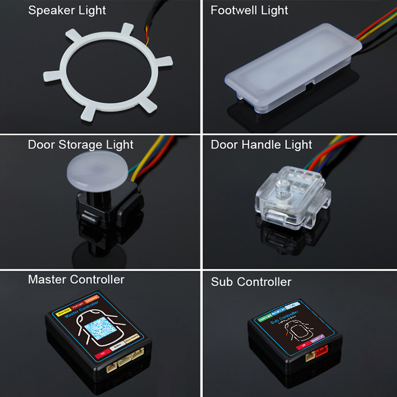 カスタムアンビエント照明、簡単取り付け、22 in 1 シン - Led Interior Ambient Light のレビューと価格