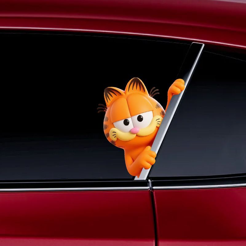 ガーフィールドアニメ漫画かわいい面白い密かに観察しているステ - Car Accessories To Buy のレビューと価格