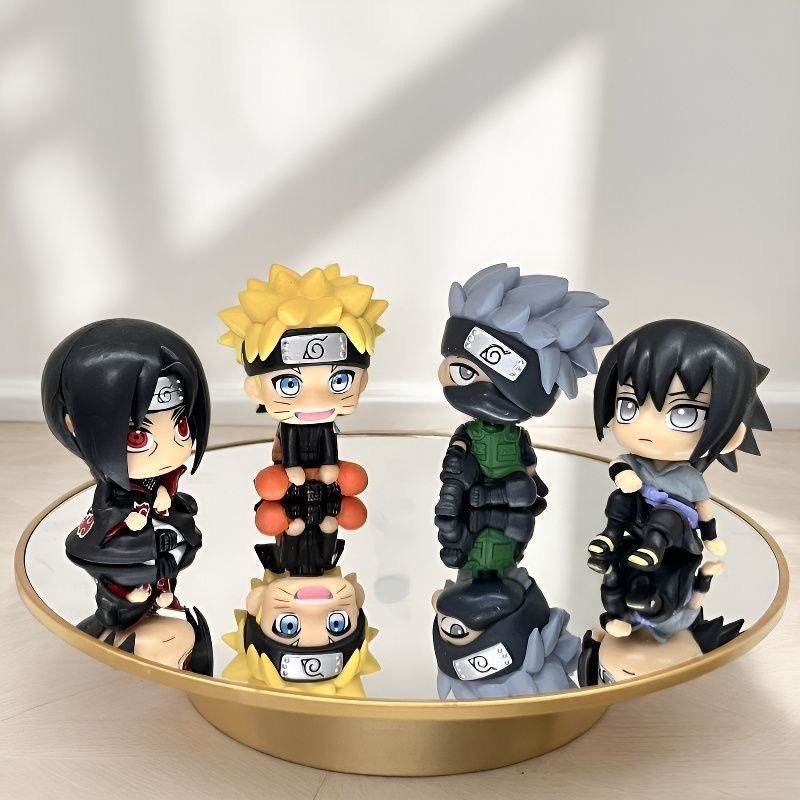 ナルト漫画かわいいフィギュアモデルカワイイ2Dちび人形車飾り - Car Accessories Toy のレビューと価格