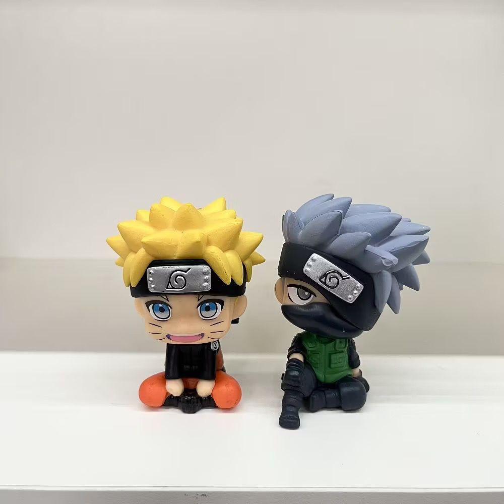 ナルト漫画かわいいフィギュアモデルカワイイ2Dちび人形車飾り - Car Accessories Toy のレビューと価格