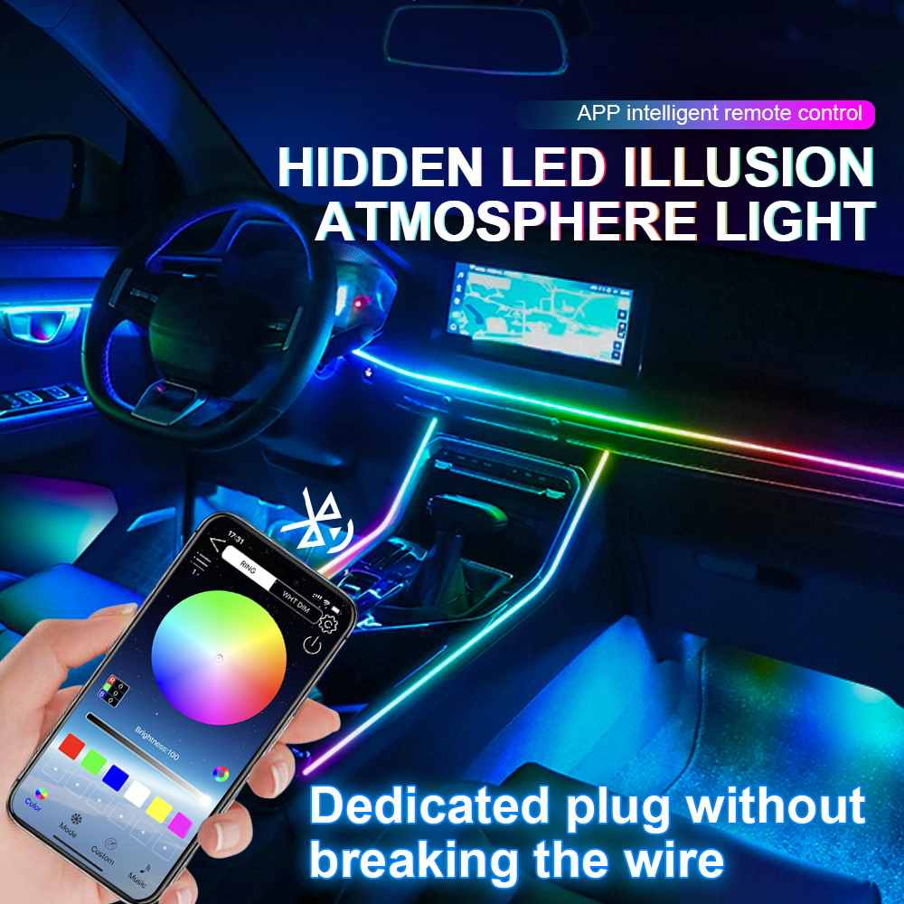 6/10/14/18インチ 1 LEDアクリル製車内雰囲気ラ - Led Interior Ambient Light のレビューと価格