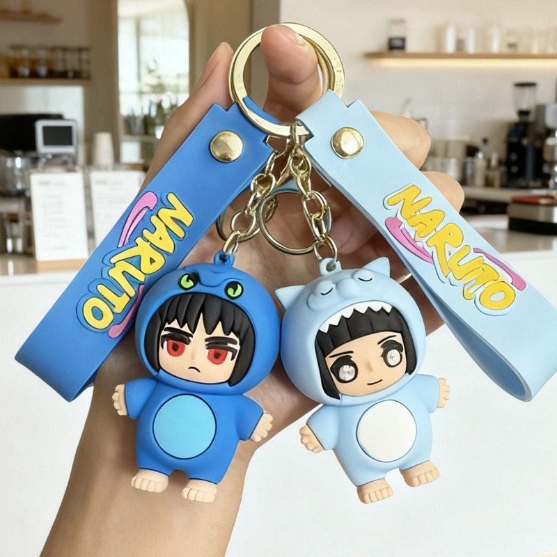 新作アニメ「ナルト」Qバージョンキーホルダー、アニメキャラク - Car Accessories To Buy のレビューと価格