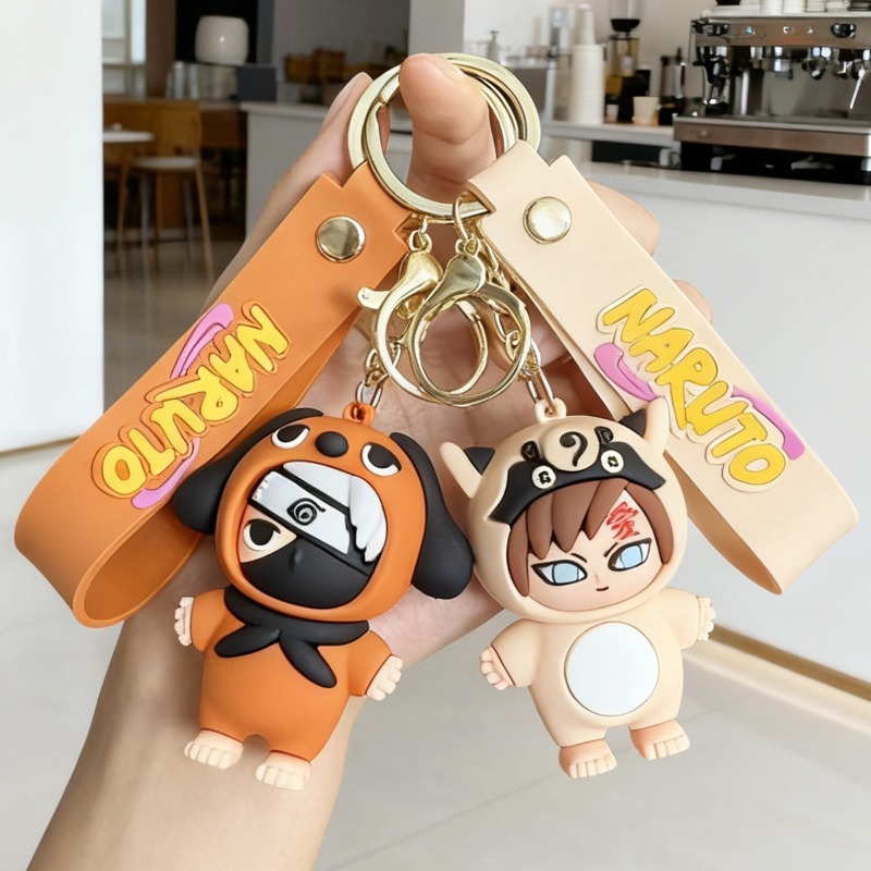 新作アニメ「ナルト」Qバージョンキーホルダー、アニメキャラク - Car Accessories To Buy のレビューと価格