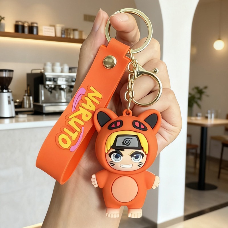 新作アニメ「ナルト」Qバージョンキーホルダー、アニメキャラク - Car Accessories To Buy のレビューと価格